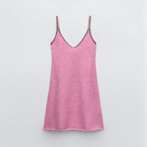 ZARA Wool Alpaca Beaded Strappy Dress